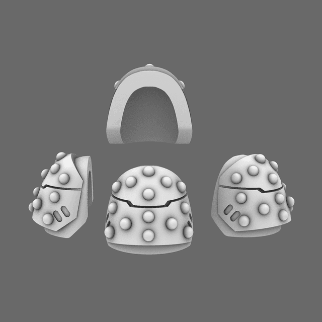 Space Knights V6 Stroud Studded Shoulder Pad Type B