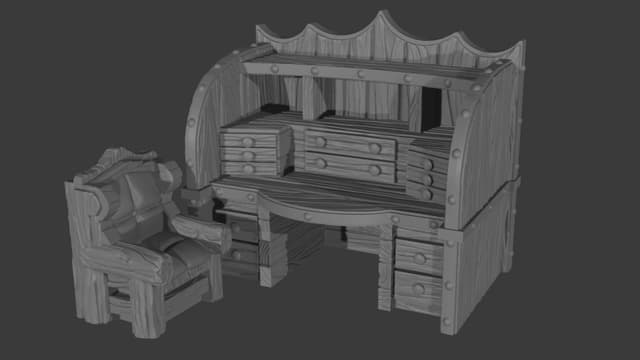 Dark Magister empty workplace