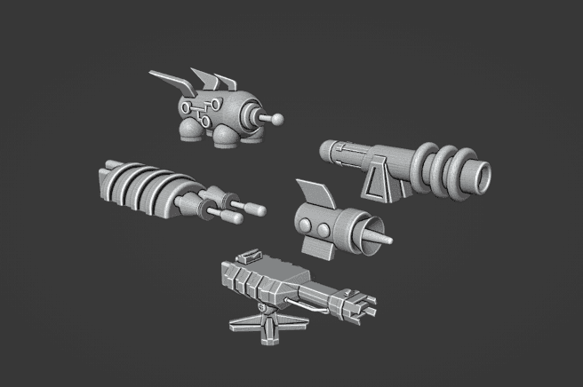 Gaslands Martian Weapon Set