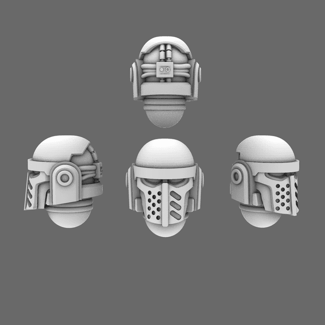 Space Knights V3 Warrior Helmets