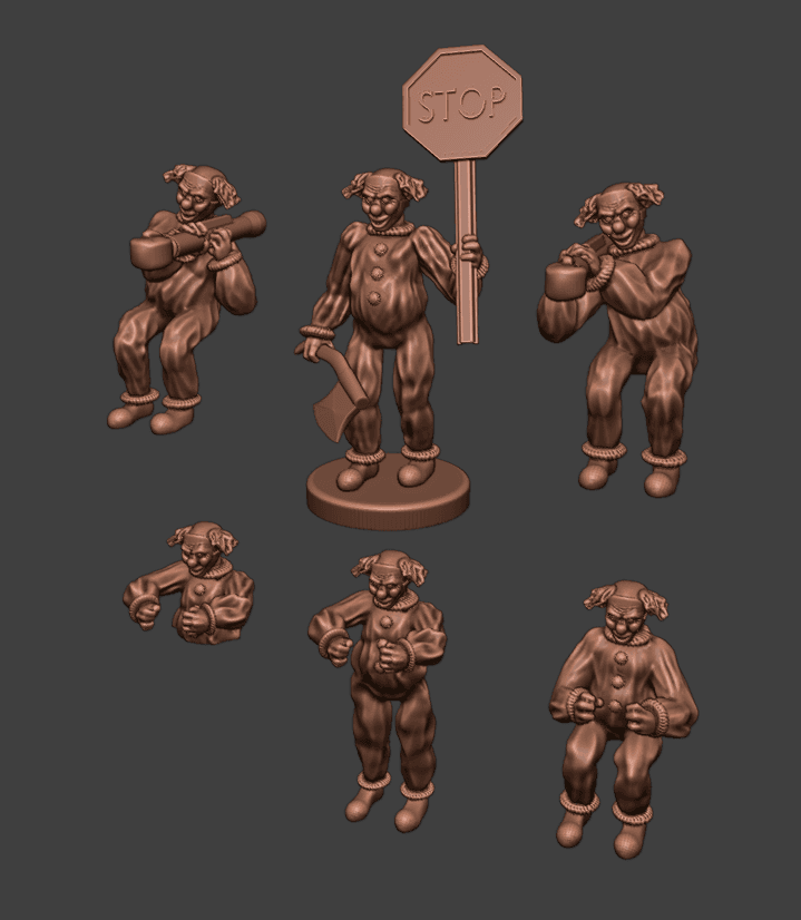 Gaslands Clown Crew Miniatures