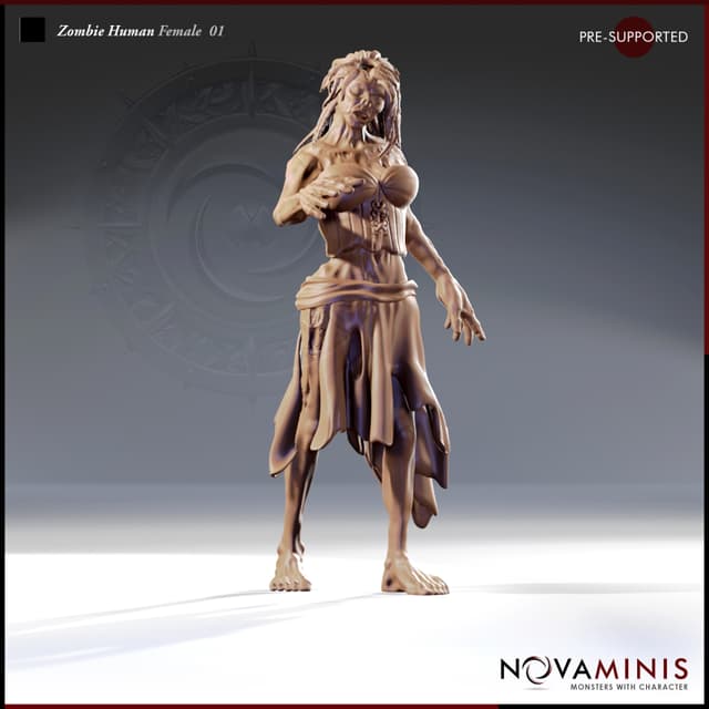 Zombie Human Female 01