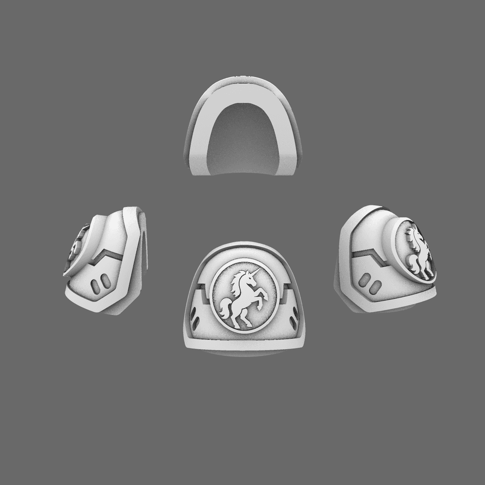 Galactic Knights V7 Iron Eagle Shoulder Pads RIGHT