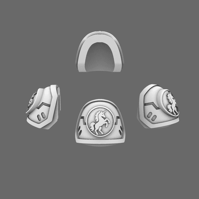 Galactic Knights V7 Iron Eagle Shoulder Pads RIGHT