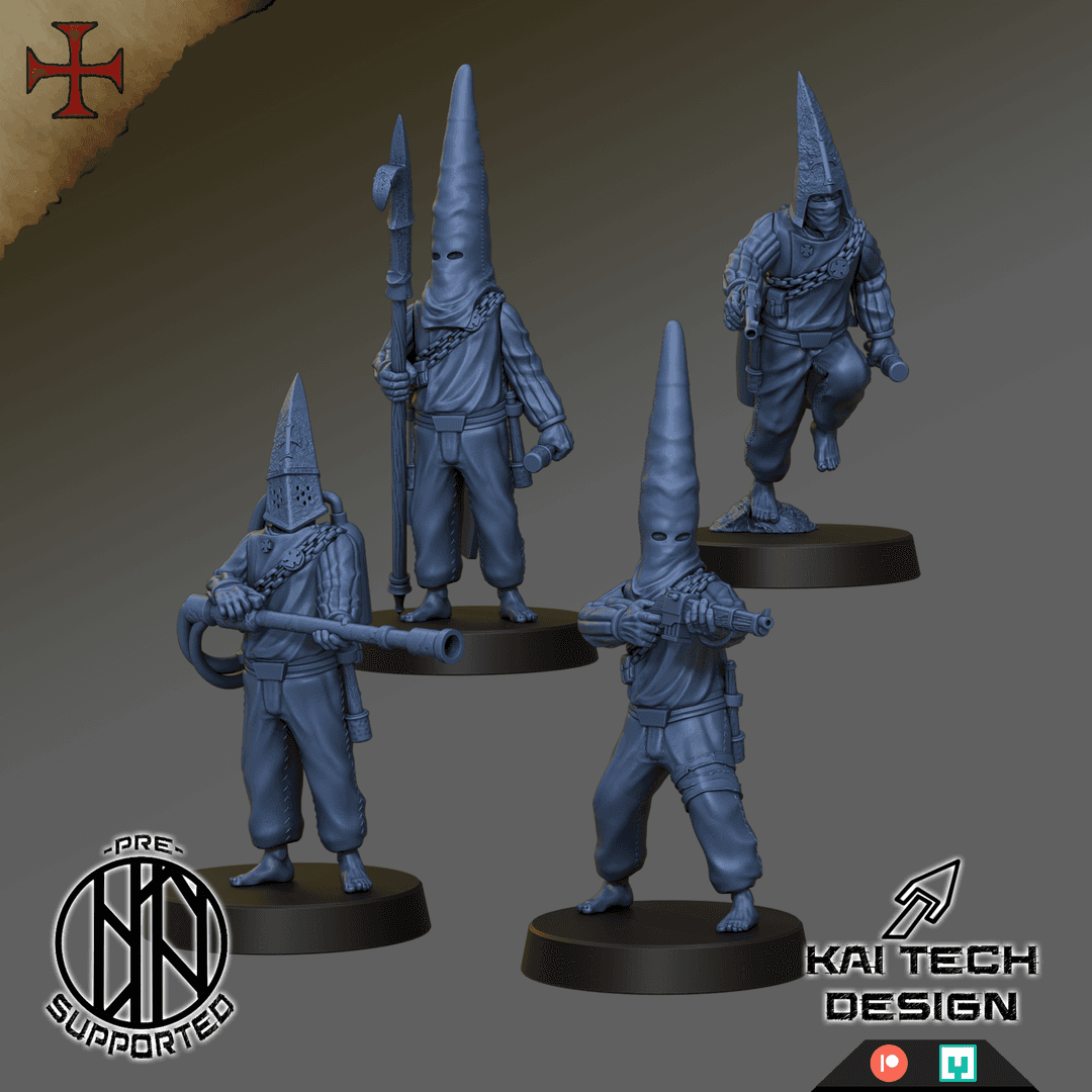 Devoted Cultists - Soldiers, monopose