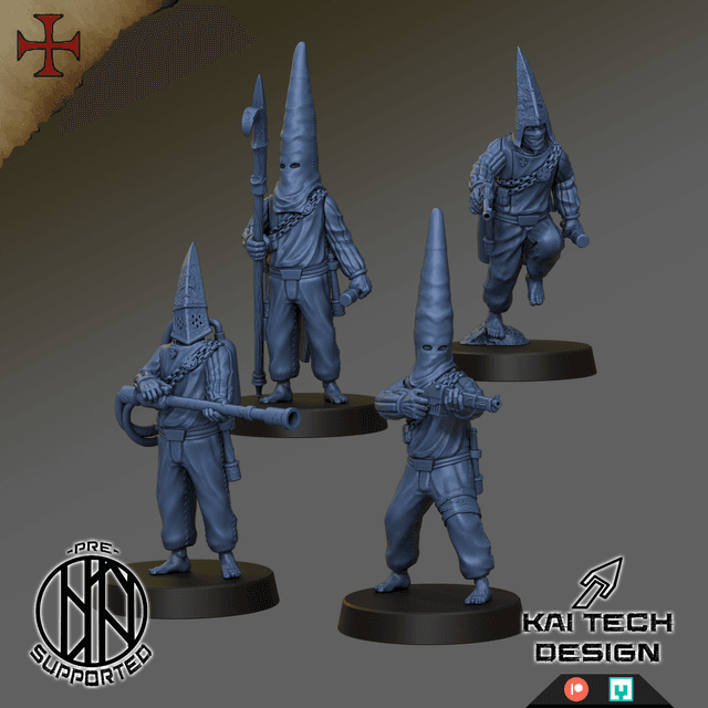 Devoted Cultists - Soldiers, monopose