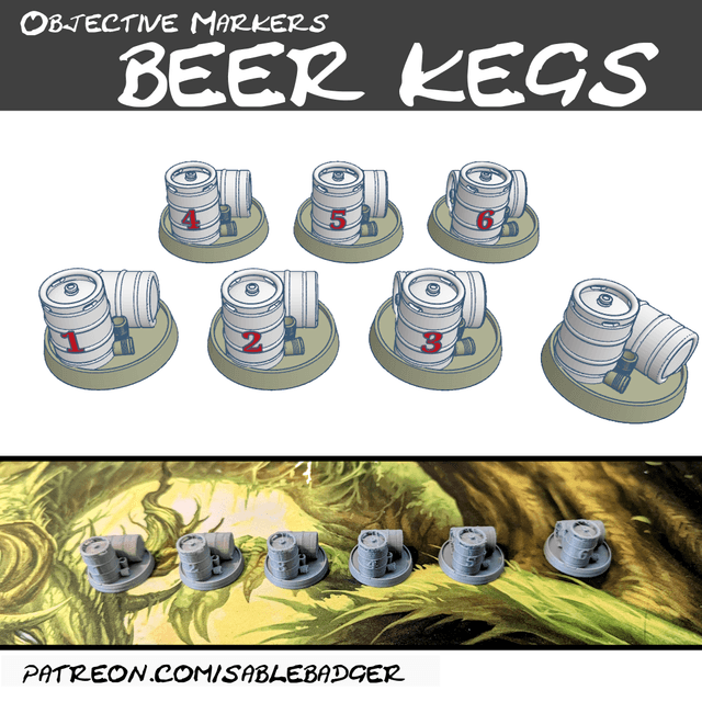 Objective Markers - Stainless Steel Beer Kegs