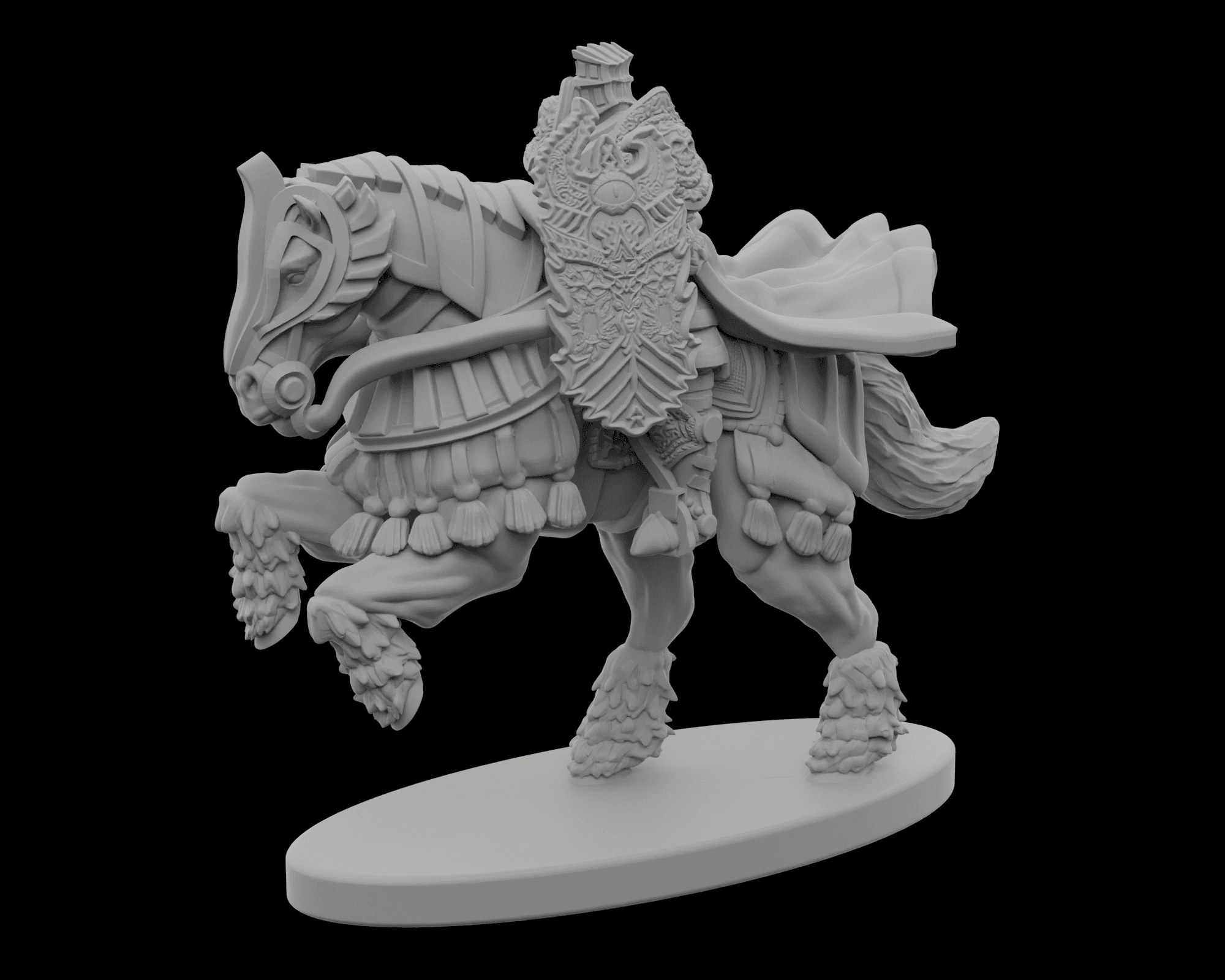 Heavy Armor Horsed Knight - V3 - by STF_CSC