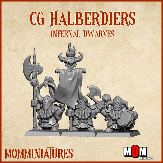 CG Infernal Dwarves Halberdiers (Infernal Dwarves)