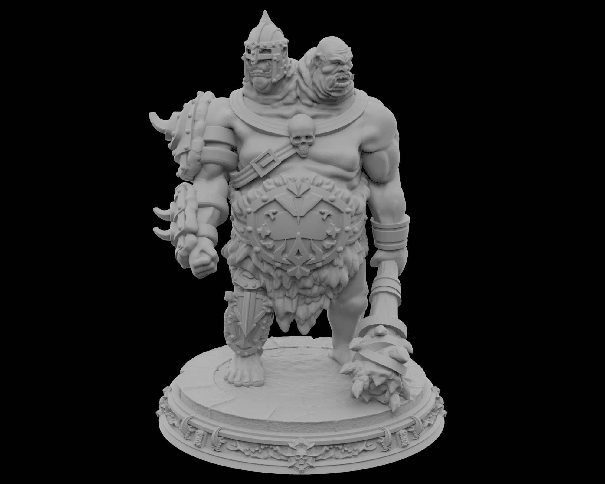 Two-Headed Ogre Boss - DnD - V2 - by STF_CSC