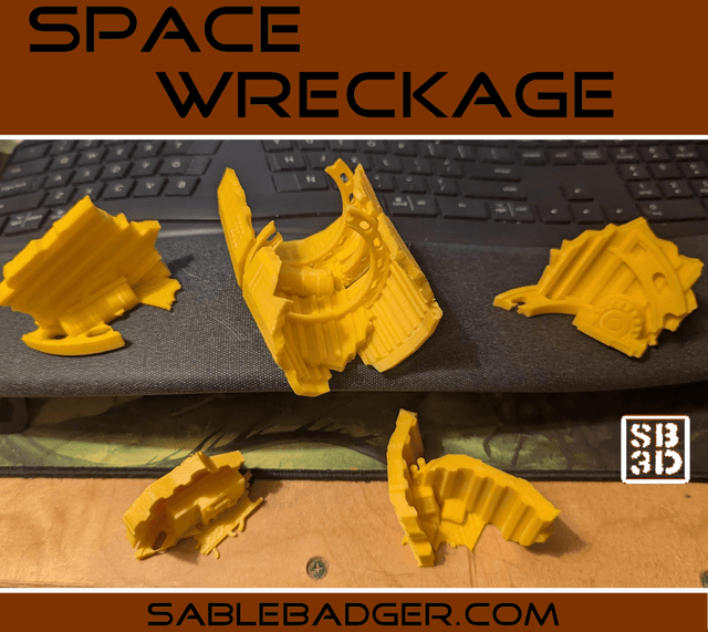 Space Wreckage Terrain for spaceship games