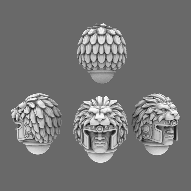 Lion Spirit Knights V1 Lion Helmets