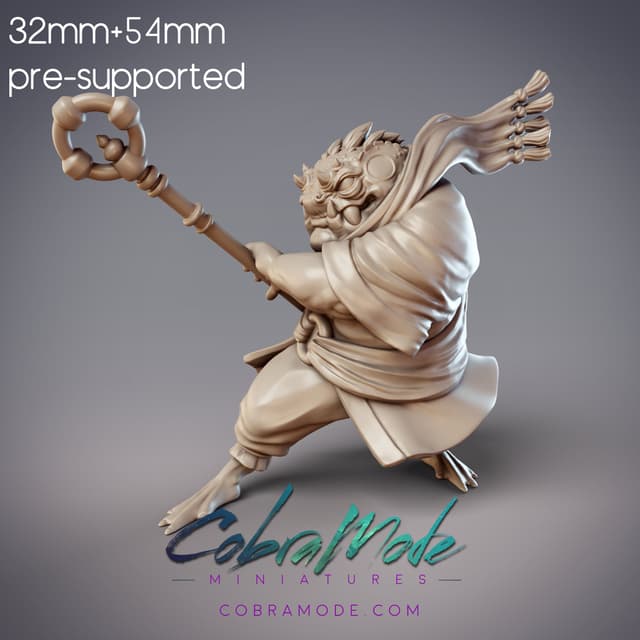 Toad Ogre Monk - Tajima, Desert Hikiga Monk (Pre-supported)