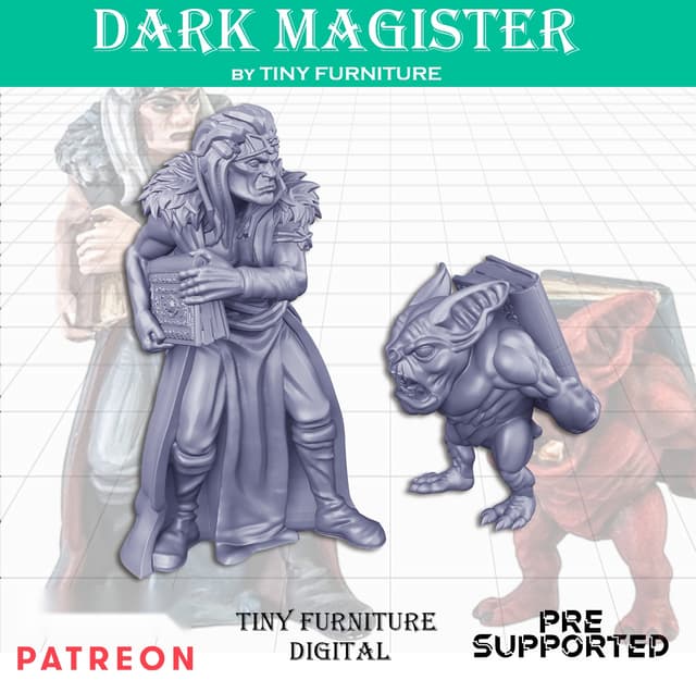 Dark Magister and book demon