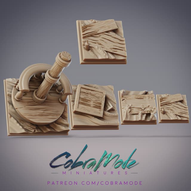 Shipwreck Square Base Pack (4pcs)