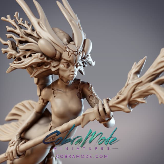 Mermaid Warrior - Tereis, Lemurian Elara (Pre-Supported)
