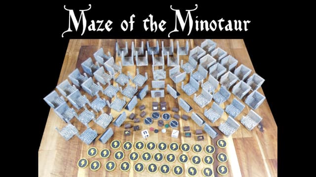 Maze of the Minotaur 3D Print and Play Boardgame