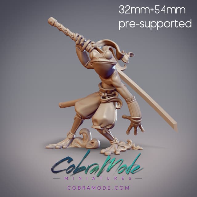 Frog Samurai - Kusato, Amagaeru Swordsman (Pre-supported)