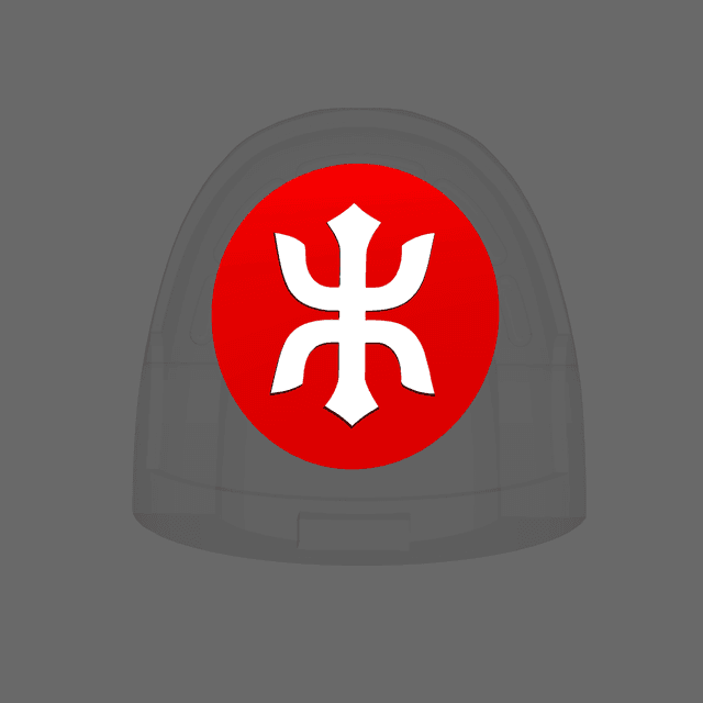 Red Ronin Chapter V10R Shoulder Circle Symbols