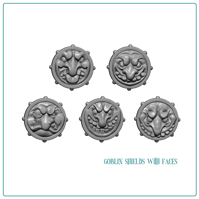 Goblin shields with faces BIT