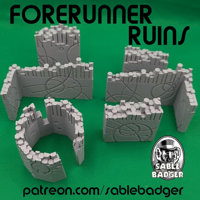 Forerunner Ruins - Mysterious Alien Terrain for Tabletop Games