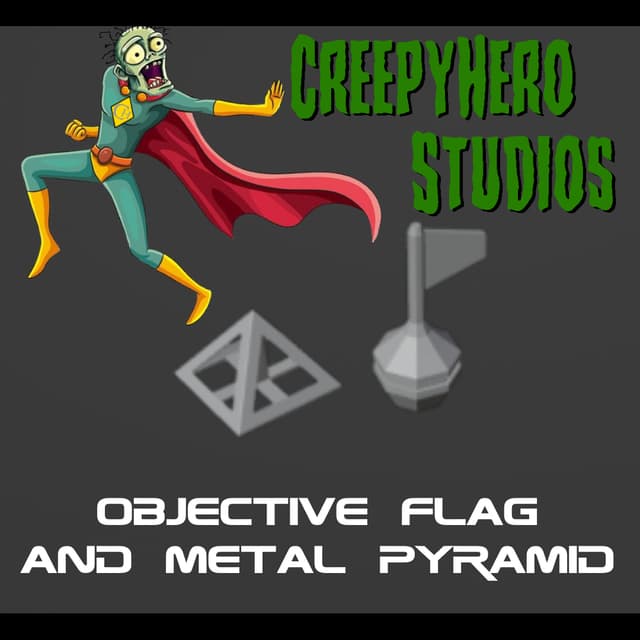 Gaslands Objective Flag and Pyramid Obstacle