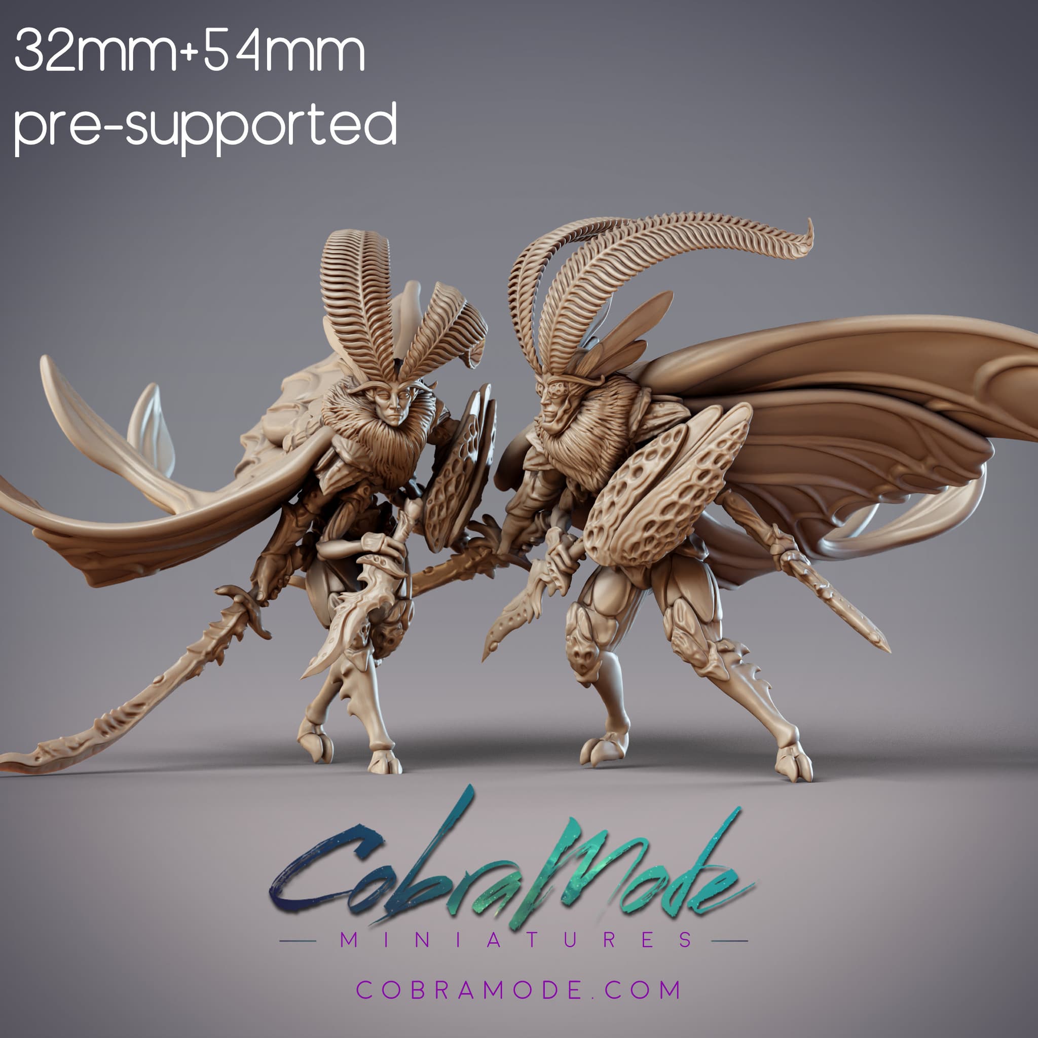 Mothfolk Swordsman - Fidelium Hunters (Pre-Supported)