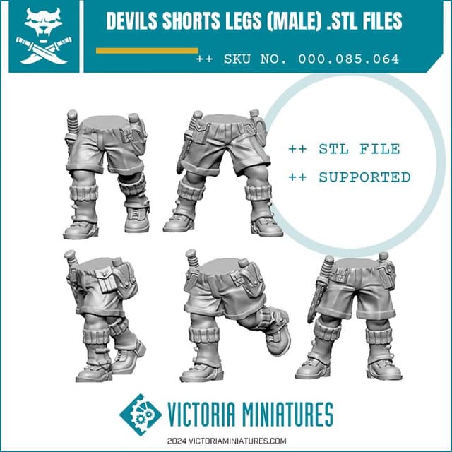 Devils Shorts Legs Male