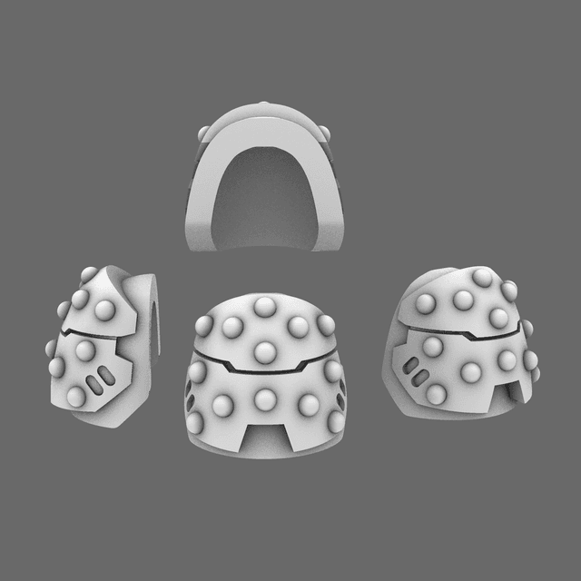 Space Knights V6 Stroud Studded Shoulder Pad Type D