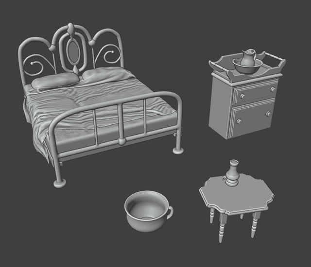 Wild West Hotel Room Furniture Set