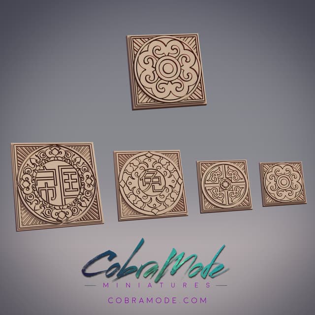 Rabbit Crest Square Base Pack (4pcs)