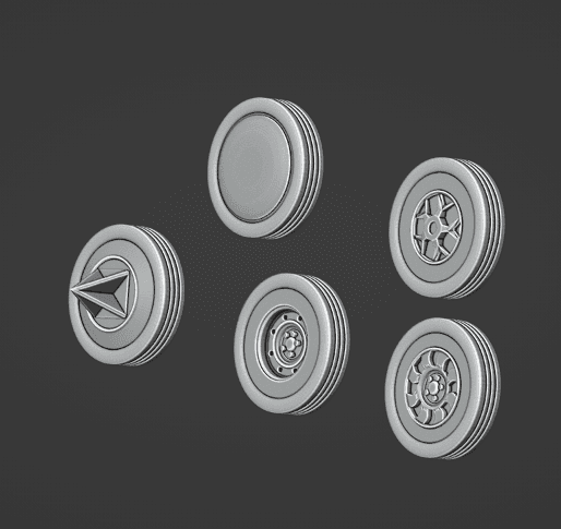 Gaslands Thin Wheels Set