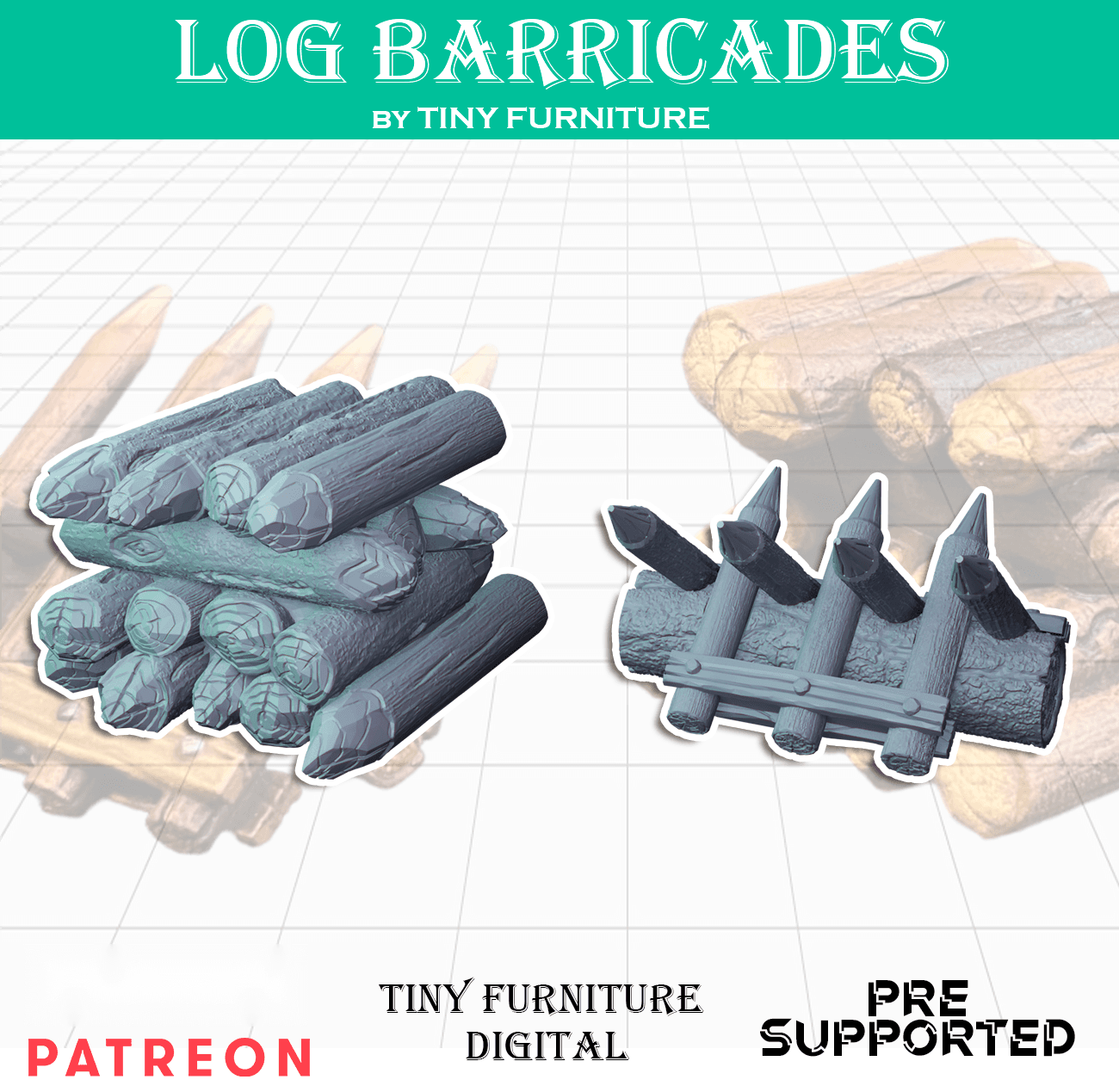 Log barricades
