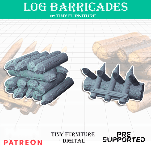 Log barricades
