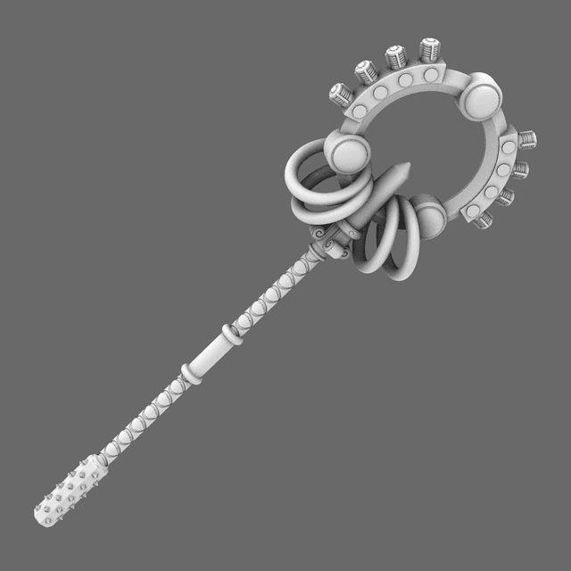 Cyber Samurai Monk Staff NOHAND