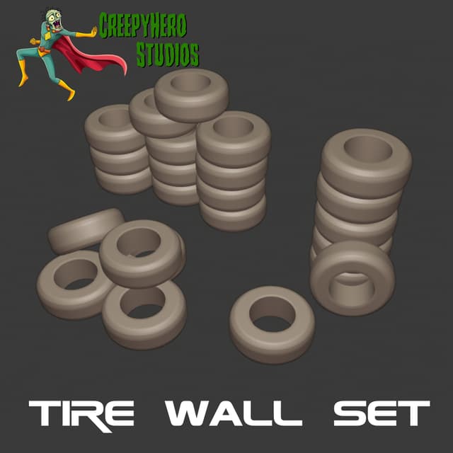 Gaslands Tire Wall Set