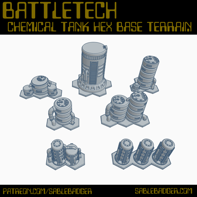 Battletech - Chemical Tanks terrain