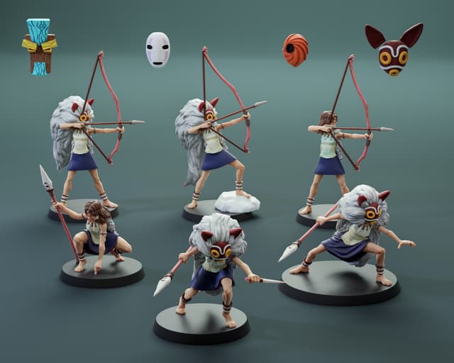 Forest Guardians - 6 miniatures - 30 different variations