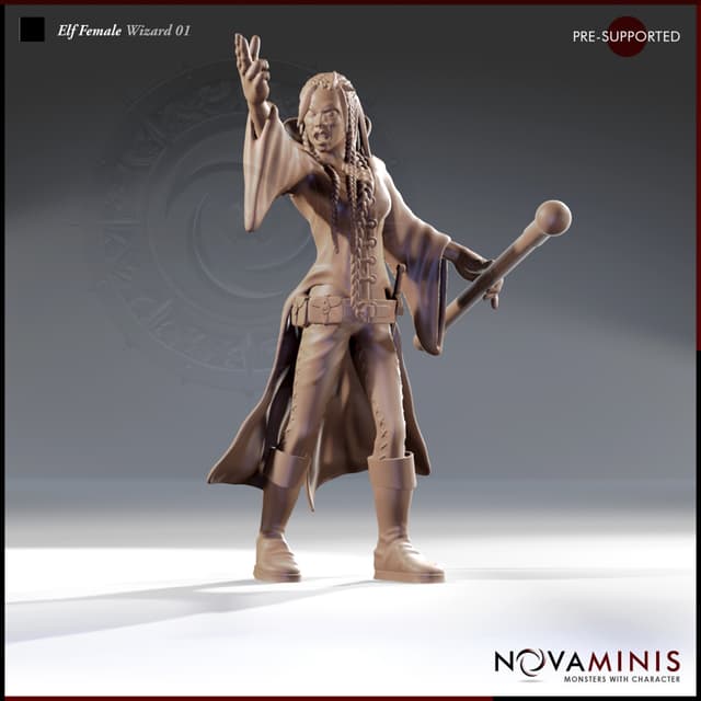 Elf Female Wizard 01