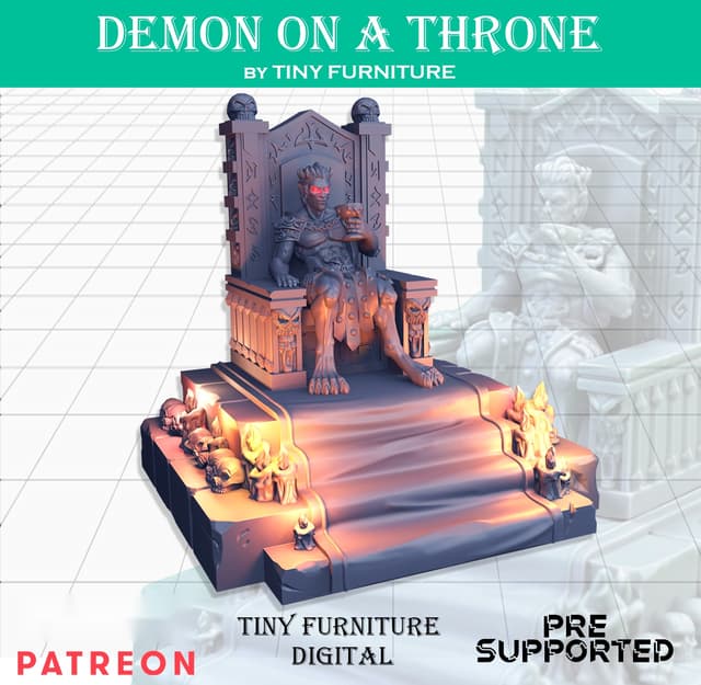 Demon on a throne (SITTING FOLKS)