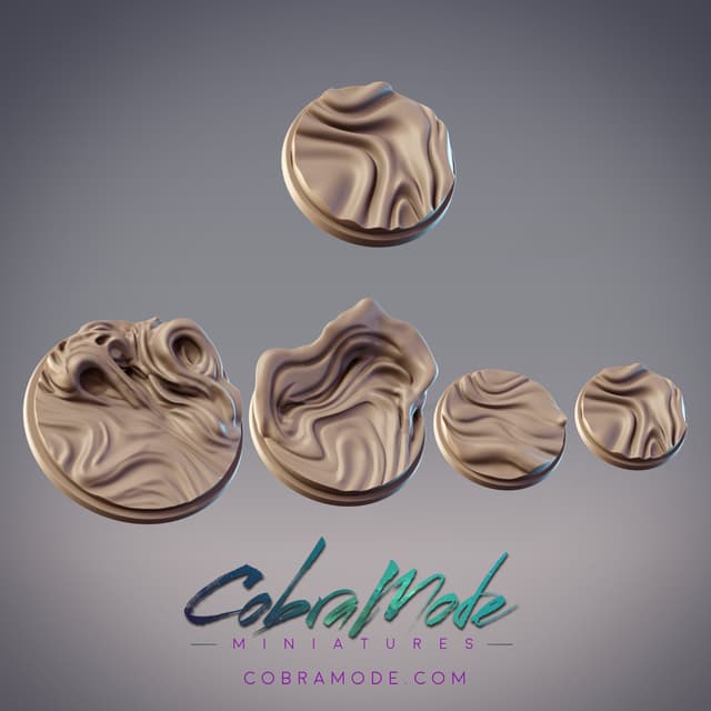 Wind Sculpted Stone Base Pack (4pcs)