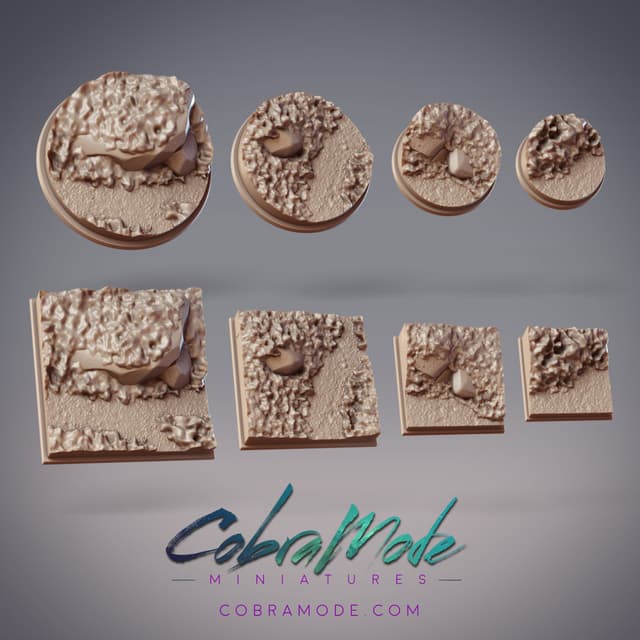 Hidden Rock Base Pack (8pcs) - Round and Square Versions