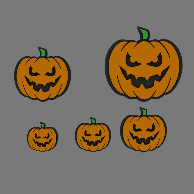Pumpkin Lords Flat Symbols