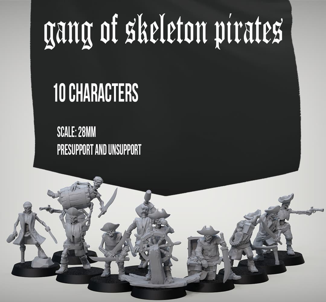 Gang of Skeleton Pirates