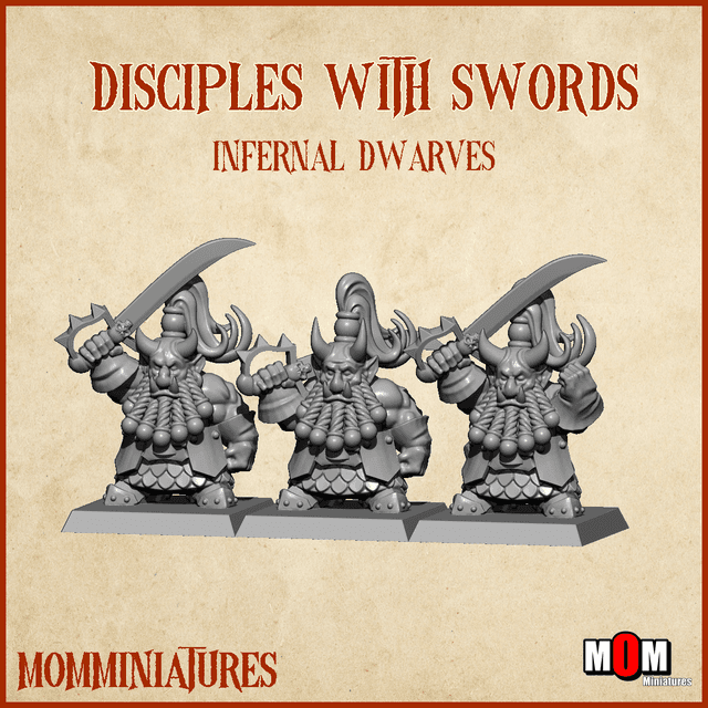 Disciples with Swords (Old Infernal Dwarves)