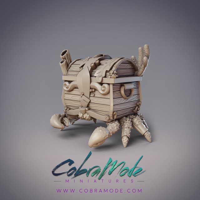 Crab Treasure Chest - Crustacean Servitor (Pre-supported)