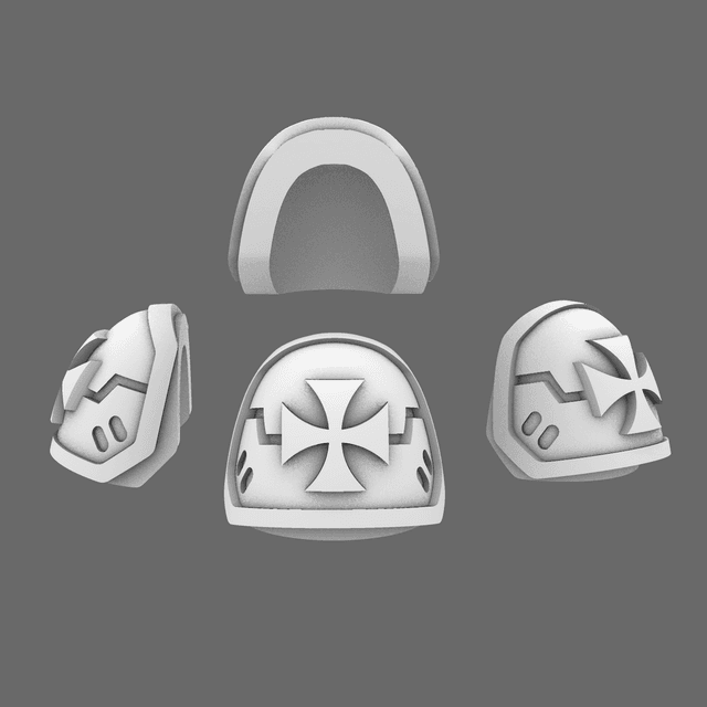 Crusader Knights V7 Shoulder Pads