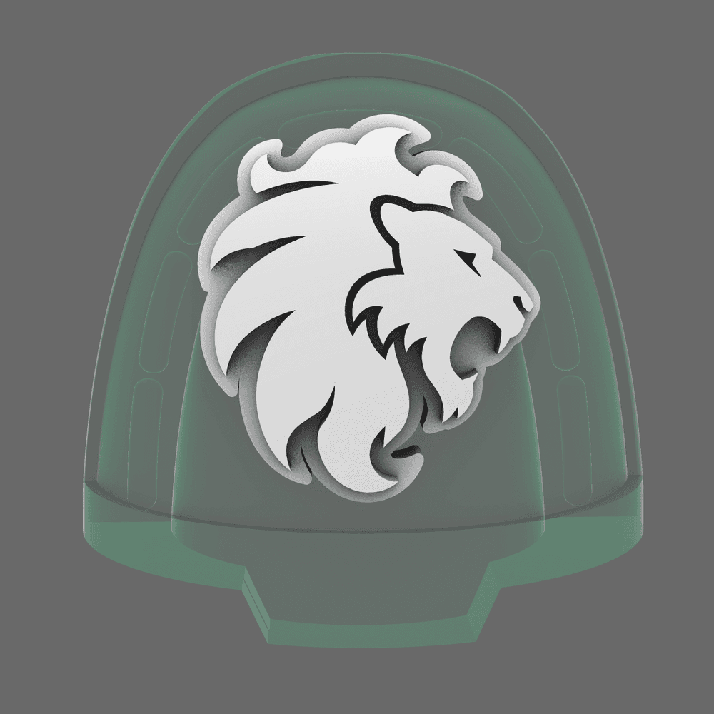 Lion Spirit Knights V10B Shoulder Symbols RIGHT