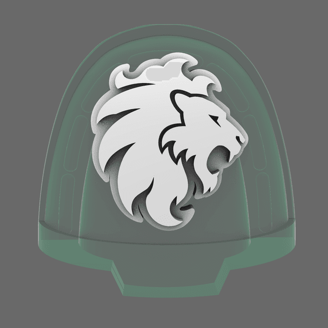 Lion Spirit Knights V10B Shoulder Symbols RIGHT