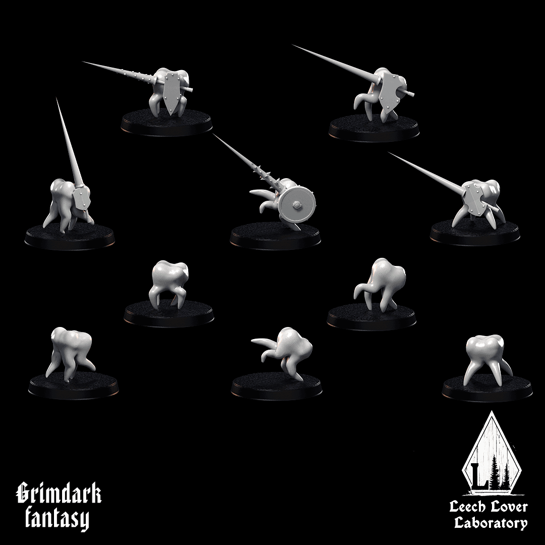 The Tooth Herd for miniature-agnostic grimdark wargames